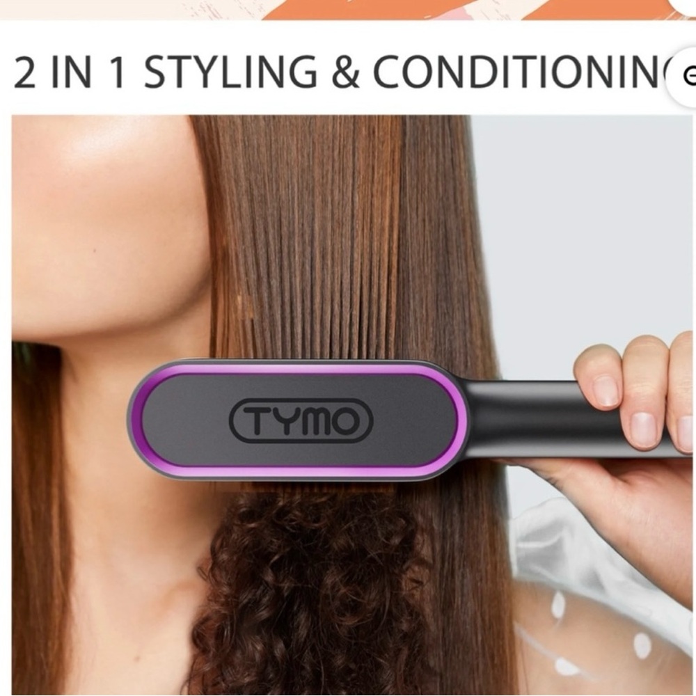 TYMO RING HAIR STRAIGHTENING BRUSH
COMB PERFECT CONDITION NEW WITH BOX